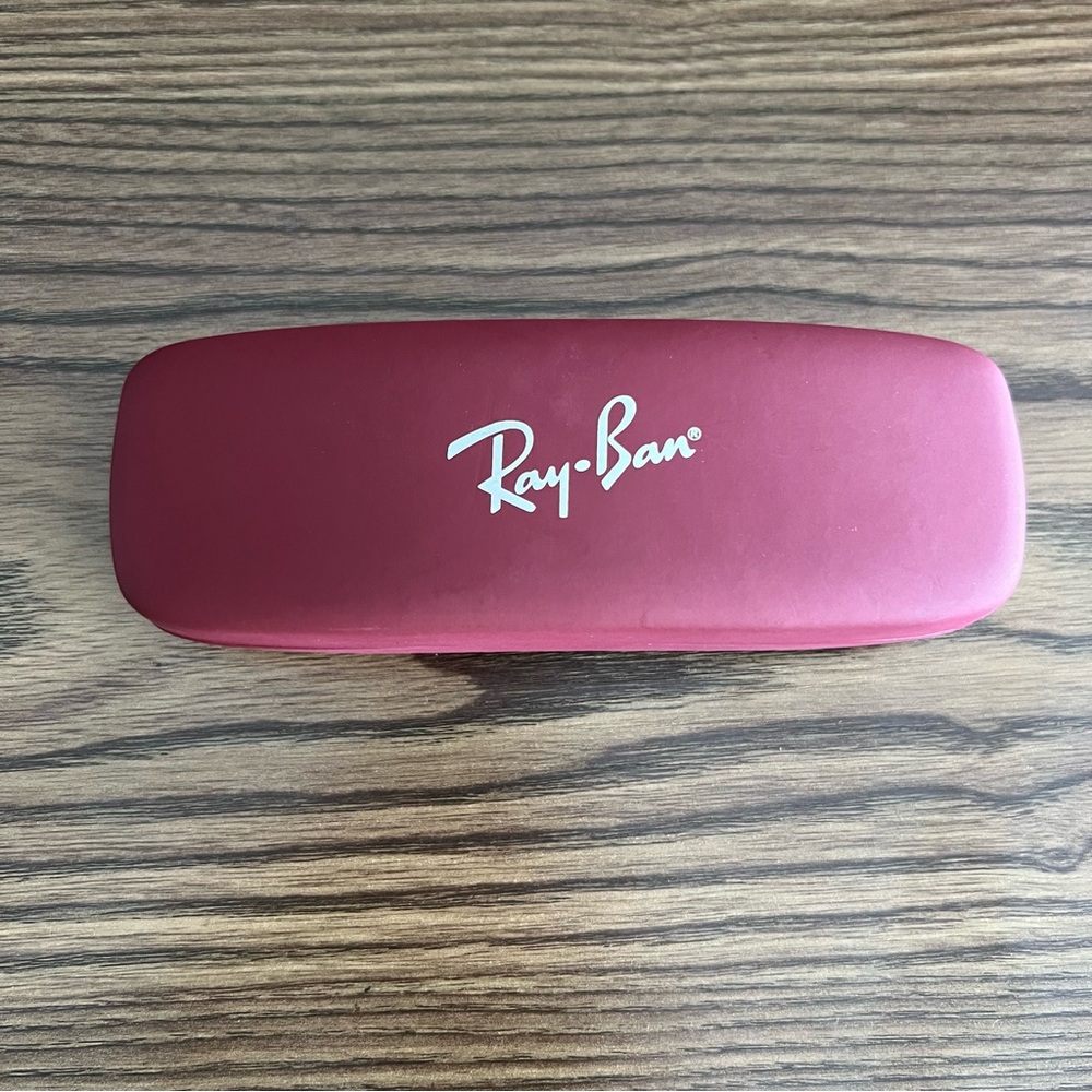 EUC Ray-Ban Dark Red Hard Case